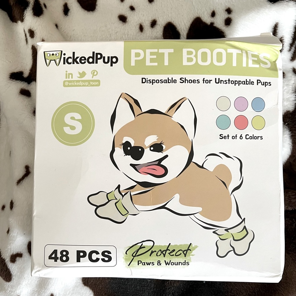 Pet Booties for Dogs & Cats, 48ct | Disposable Socks
